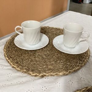 Corelle Coordinates. Cups and saucers. Set of 2.